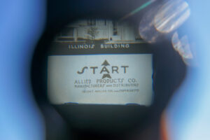 The start slide from the Fotoreel Souvenir Photo Viewer from the 1933 Chicago World Fair