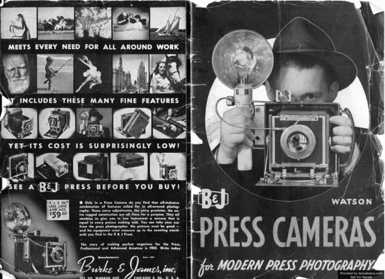 original Burke & James Press Camera Manual