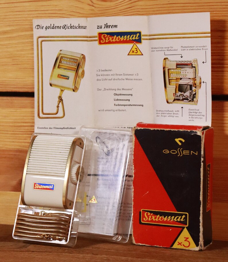 Gossen ColorFinder Sixtomat x3 Golden Line Light Meter OVP #N