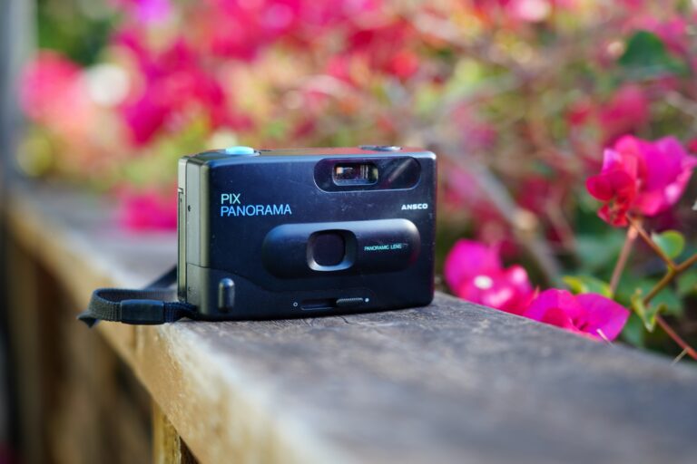 Front view of Ansco Pix Panorama camera