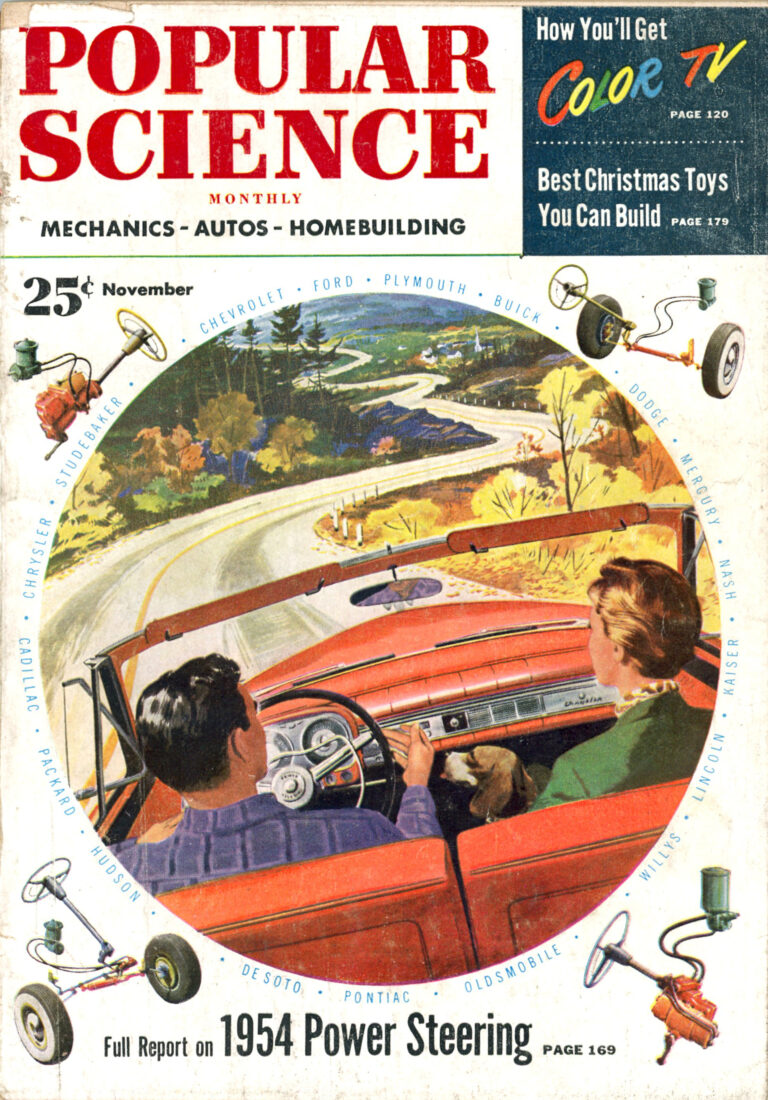 Front Cover of Popular Science Magazine, November 1953 Issue