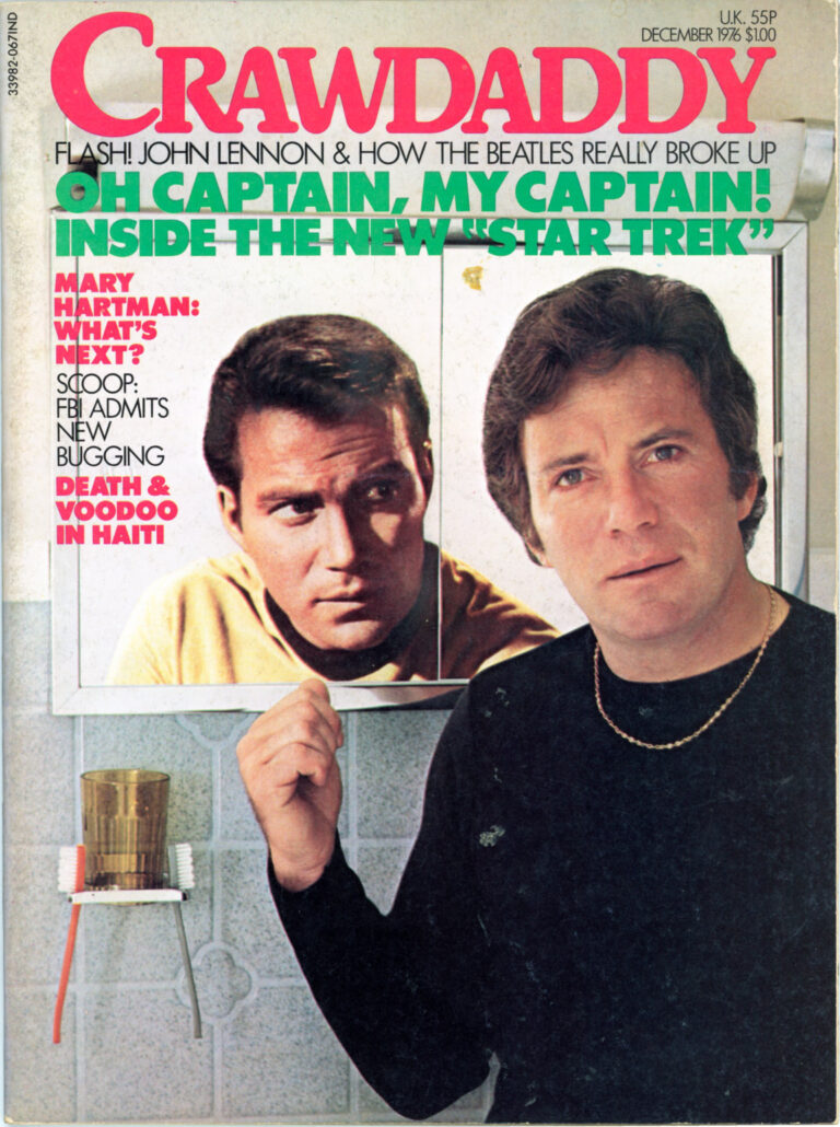 Cover of Crawdaddy Magazine, November 1976