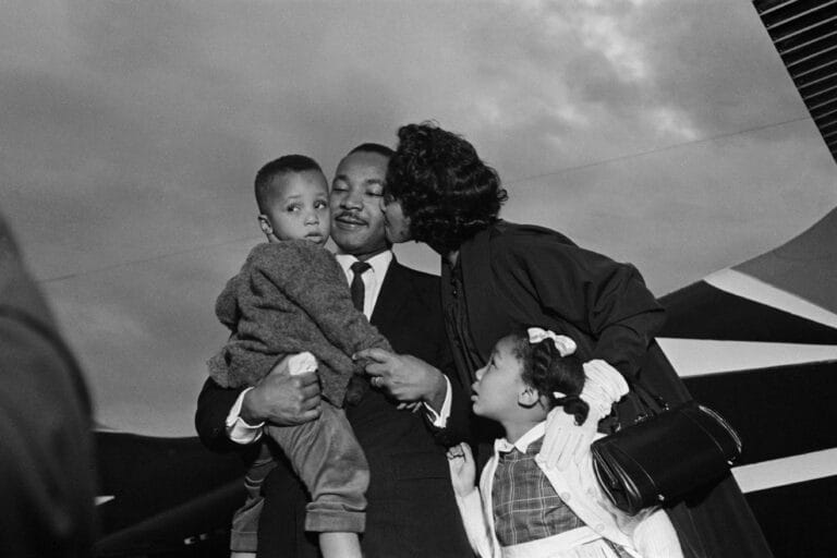 Martin Luther King Jr. reunited with his family upon his release from Reidsville State Prison after a 1960 Atlanta sit-in.