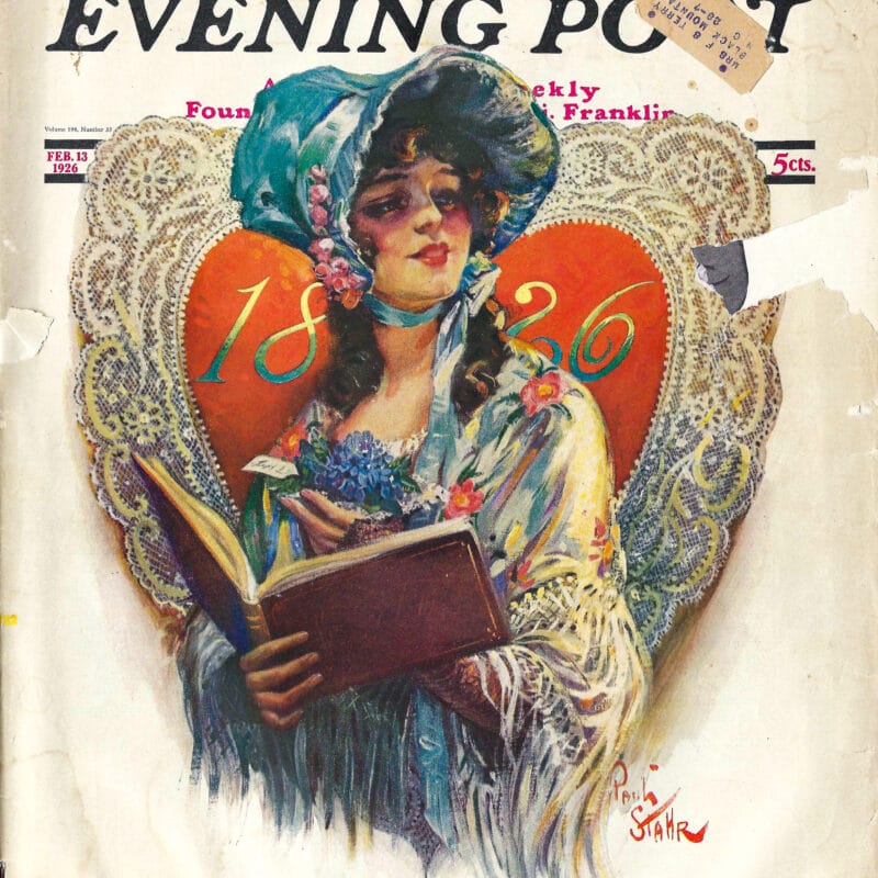 Cover of Saturday Evening Post, February 13th 1926, Valentines Issue