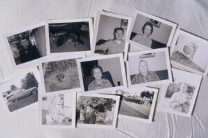 Sample photos from a Polaroid Land Camera model 80A "The highlander", photos from the original owner