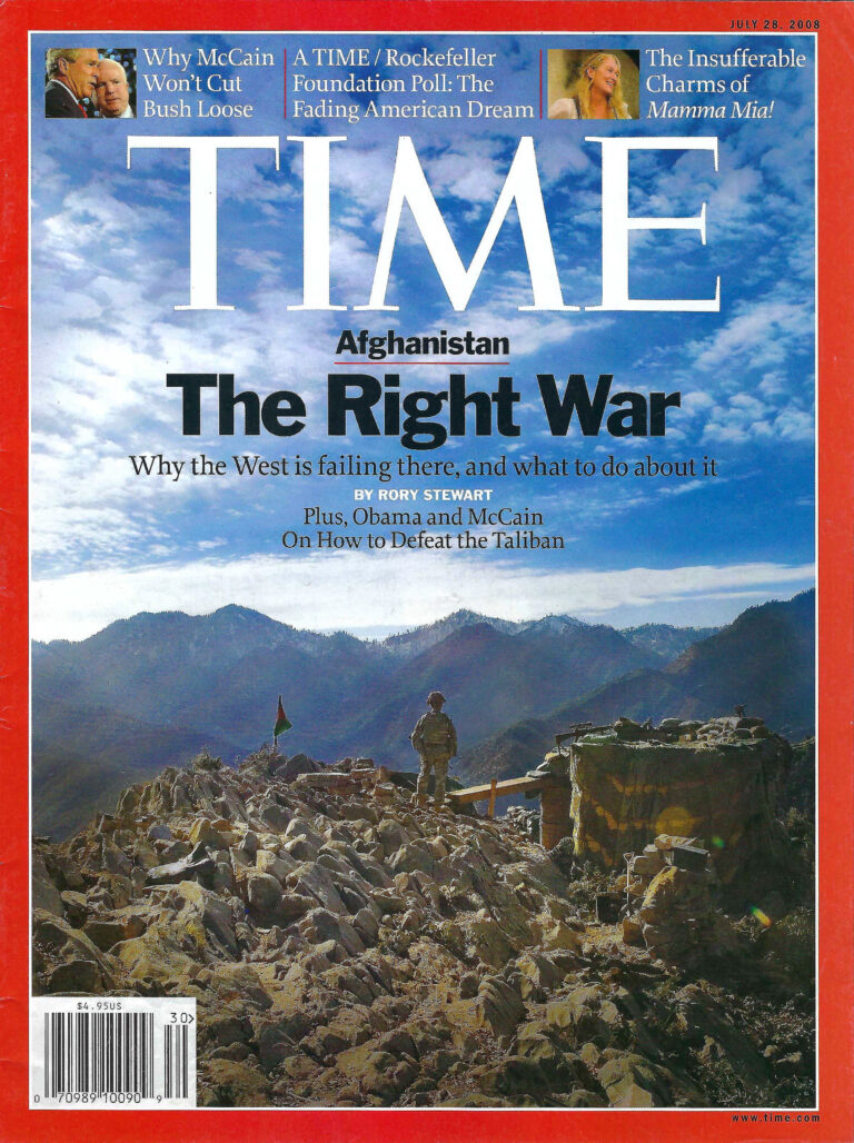 Cover of Time Magazine, July 28th 2008