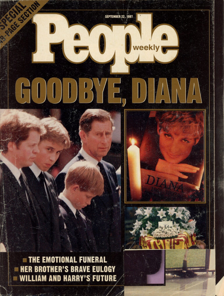 Cover of People Weekly Magazine Sept. 22 1997, "Goodbye Diana" Issue