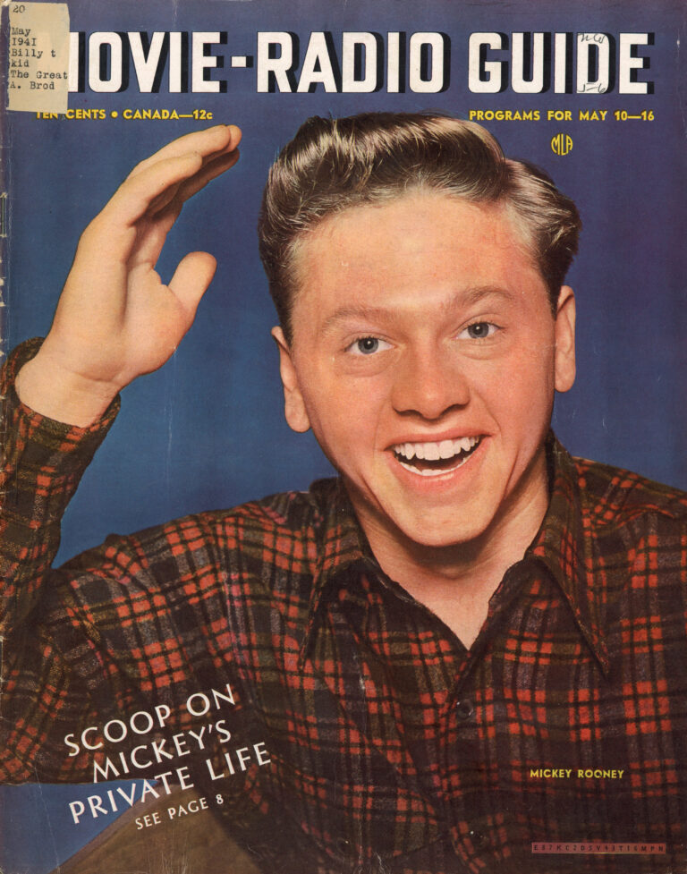 Cover of Movie-Radio Guide featuring Mickey's Life, 1941