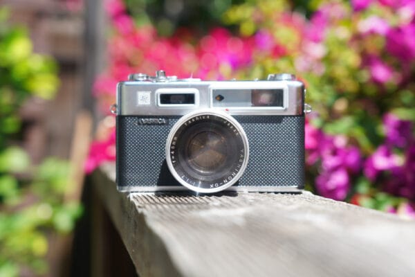 Front View of yashica electro 35 film camera