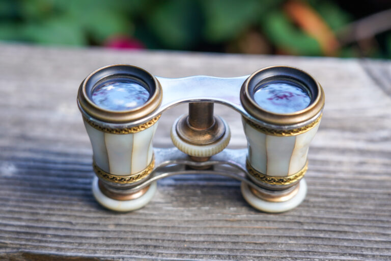 Vintage 1880's Le Roque Paris mother of pearl french opera glasses