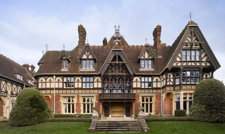 Farnborough Hill today. The house Empress Eugénie bought in 1880 and lived in until her death in 1920 is now a girls' school, but the historic exterior she knew remains largely intact. (Photo: Country Life / Will Pryce)
