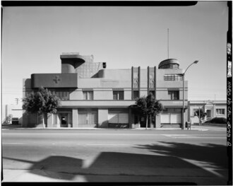 The Merle Norman Building, Santa Monica, California. Captured in 1983